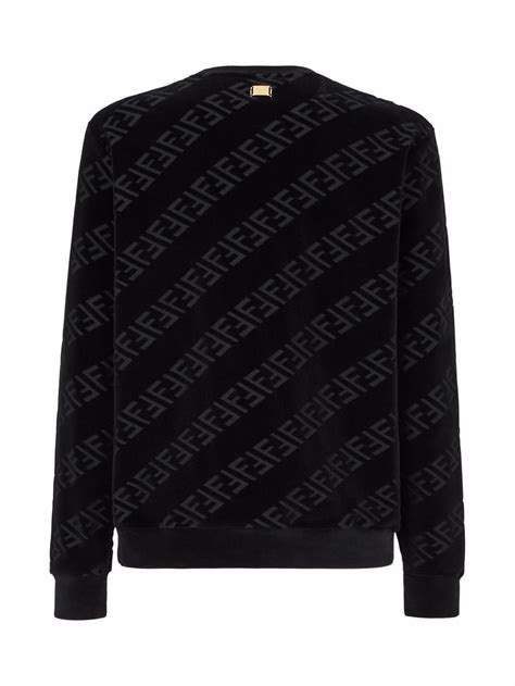 fendi ff logo sweatshirt tan|Fendi unisex sweater.